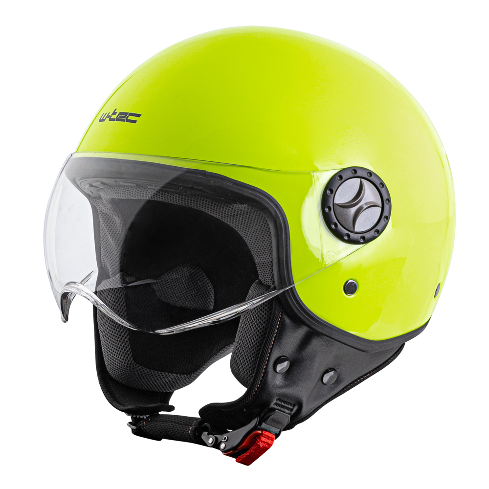 Kask motocyklowy na skuter, chopper WTEC FS701FY Fluo Yellow