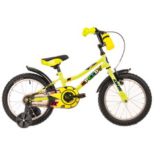 Rower dziecięcy DHS Speedy 1601 16" - model 2022 - Zielony żółty