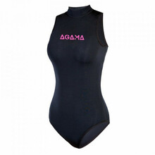 Damski jednoczęściowy neoprenowy strój kąpielowy Agama Swimming - Czarny