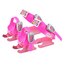 Dziecięce łyżwy saneczkowe na buty Worker Duckss Pink