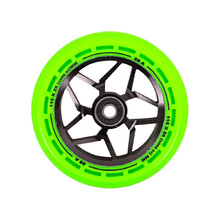 Kółka do hulajnogi LMT L Wheel 115 mm z łożyskami ABEC 9 - Czarno-zielony