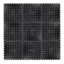 Mata pod sprzęt o dużej wytrzymałości inSPORTline Avero 0,6 cm puzzle - Czarny