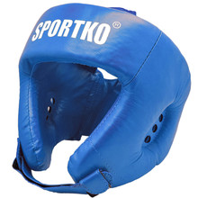 Bokserski ochraniacz głowy SportKO OK2 - Niebieski