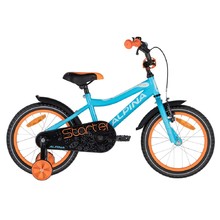 Rower dziecięcy ALPINA Starter 16" - model 2021 - Niebiesko-pomarańczowy