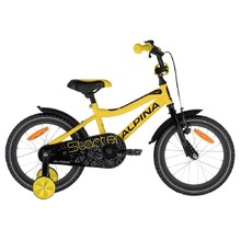 Rower dziecięcy ALPINA Starter 16" - model 2021 - Żółty