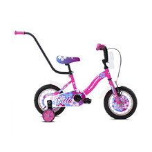 Rower dziecięcy Capriolo Viola 12" - model 2021 - Różowo-biały