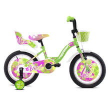 Rower dziecięcy Capriolo Viola 16" - model 2021 - zielono-fioletowy