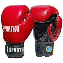 Rękawice bokserskie SportKO PK1 - Czerwony