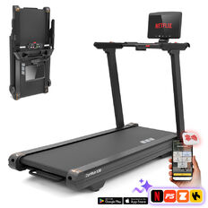 Profesjonalna bieżnia elektryczna składana inSPORTline ZenRun 120 ∙ obrotowy ekran dotykowy 15,6