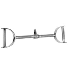 Gryf zaczepowy obrotowy inSPORTline A2410 68 cm ∙ prosty ∙ adapter do atlasu ∙ uchwyt 25 mm ∙ stal z gumą ∙ wzmacnia plecy i ramiona