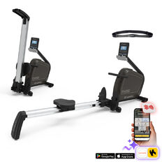 Wioślarz magnetyczny inSPORTline RW60 ∙ składany ∙ program HRC ∙ 16 stopni obciążenia ∙ Bluetooth ∙ aplikacje treningowe