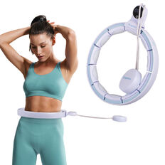 Hula hop z obciążeniem i licznikiem inSPORTline Weight Hoop Flex ∙ regulowany obwód 69–117,5 cm ∙ 15 głowic masujących ∙ LCD