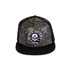 Czapka z daszkiem Black Heart Bastard Skull Trucker ∙ siatka ∙ regulowana ∙ bejsbolówka