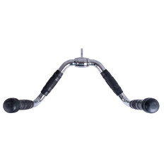 Uchwyt adapter gryf zaczepowy inSPORTline A423 42 cm  ∙ baranek ∙ 2 warianty chwytu ∙ obrotowy środek ∙ stalowa konstrukcja ∙ antypoślizgowe uchwyty