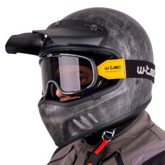 Kask motocyklowy W-TEC Retron z goglami Chesster