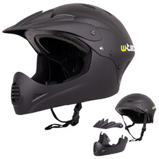 Kask downhill na rower motor enduro zjazdowy W-TEC Campanero Matt Black