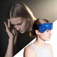 Kompres na czoło inSPORTline Vivofronto · żelowy chłodząco-grzejący · łagodzi ból migrenowy