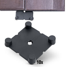Zestaw łączników inSPORTline Luxteko Waffle ∙ 10 szt. ∙ do mat 2 cm ∙ stabilne połączenie ∙ dowolne układy