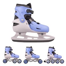 Regulowane rolki / wrotki / łyżwy 4w1 inSPORTline Foursimo ∙ ABEC-7 ∙ unisex ∙  MicroLock ∙ AdjusTouch ∙ Safety Ankle