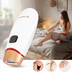 Depilator laserowy IPL inSPORTline Eriva ∙ 5 poziomów ∙ 400 000 błysków ∙ długość fali 510–1100 nm ∙ okulary + tryb automatyczny