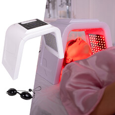 Lampa LED do twarzy i szyji inSPORTline Coladome 900 ∙ terapia fotonowa (7 kolorów) ∙ 225 diod ∙ regulacja natężenia