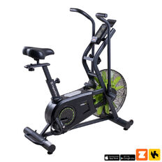 Rower treningowy powietrzny inSPORTline Airbike® Lite ∙ 6 programów ∙ ruchome ramiona ∙ opór pneumatyczny ∙ LCD ∙ uchwyt na tablet