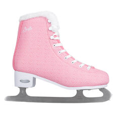 Damskie łyżwy figurowe z ocieplanym kożuszkiem inSPORTline Ireli ∙ Thermo Fit ∙ stal nierdzewna