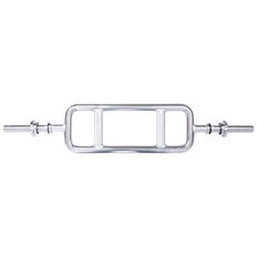 Gryf do tricepsów inSPORTline Tridabar 88,5 cm ∙ ergonomiczny z 2 uchwytami ∙ nośność 150 kg ∙ stal chromowana ∙ średnica 30 mm ∙ waga 10 kg