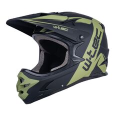 Kask downhillowy W-TEC Richpike ∙ full face ∙ 14 otworów wentylacyjnych ∙ regulowany daszek ∙ skorupa ABS ∙ lekki ∙ podwójne zapięcie