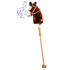 Hobby Horse koń na kiju z kółeczkami oraz dźwiękiem inSPORTline Arklino