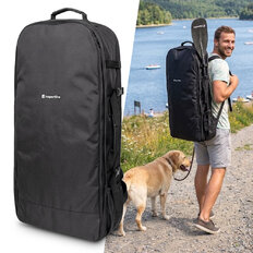 Plecak na paddleboard inSPORTline WaveMate Bag ∙ pojemność 120 l ∙ miękkie pasy naramienne ∙ kieszenie boczne na wiosło i pompkę