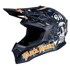 Kask motocrossowy W-TEC Black Heart Harzdorf ∙ off-road ∙ certyfikat ECE 22.06 ∙ skorupa termoplastyczna ∙ regulowany daszek ∙ wyjmowana wyściółka