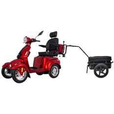Elektryczny czterokołowy wózek inSPORTline Antun ∙ rama holownicza + przyczepa 70 l ∙ silnik 1000 W ∙ zasięg do 50 km ∙ nośność 150 kg