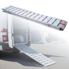 Rampa najazdowa do ATV/UTV W-TEC Gordanox ∙ nośność 340 kg ∙ aluminiowa ∙ składana ∙ 2 pasy mocujące ∙ waga 19,3 kg
