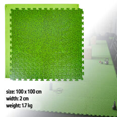 Mata tatami puzzle inSPORTline ZemalPro 100x100 cm ∙ grubość 2 cm ∙ amortyzacja wstrząsów ∙ system łączenia puzzle ∙ ochrona podłogi
