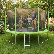 Trampolina z pełnym wyposażeniem inSPORTline Irbiso 427 cm