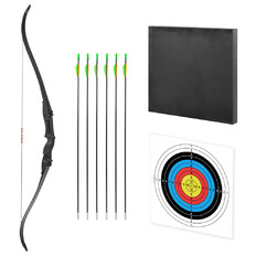 Zestaw łuczniczy inSPORTline Steepchuck 28 lbs ∙ łuk refleksyjny składany ∙ 6 strzał fiberglass ∙ mata celownicza ∙ dla prawo/leworęcznych