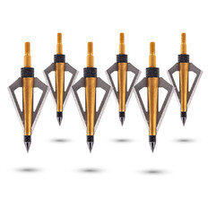 Groty do strzał myśliwskich inSPORTline Trialugo 125 ∙ żyletkowe ∙ 125 g ∙ aluminiowy korpus ∙ 6 elementów