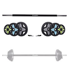 Sztanga + zestaw obciążeń inSPORTline Pumpstar 2–20 kg