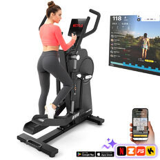 Profesjonalny orbitrek przednionapędowy inSPORTline ZenStride 1200 ∙ 16 poziomów oporu ∙ aplikacje Kinomap/Zwift ∙ ekran TFT 10,1