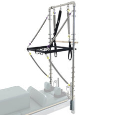 Wieża do reformera pilates inSPORTline Oquiler ∙ nośność 100 kg ∙ 8 sprężyn ∙ uchwyt V ∙ 45 oczek ∙ drążek roll-down