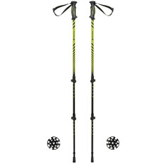 Kije trekkingowe Ferrino Totem SS23 ∙ aluminiowe 3-sekcyjne ∙ regulacja 65-135 cm ∙ amortyzacja wstrząsów ∙ chwyt anatomiczny