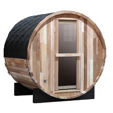 Beczkowa sauna ogrodowa inSPORTline Viduor 300 ∙ cedrowe drewno ∙ zestaw akcesoriów ∙ moc 6 kW