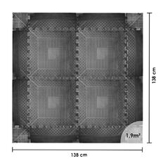Zestaw 16x Mata ochronna pod sprzęt inSPORTline Rubber puzzle 1,2 cm