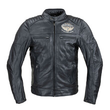 Męska skórzana kurtka motocyklowa W-TEC Black Heart Wings Leather Jacket