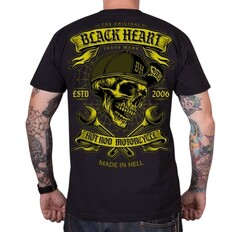 T-shirt stylowa koszulka bawełniana BLACK HEART Satan