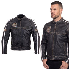 Męska skórzana kurtka motocyklowa W-TEC Sheawen Vintage