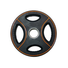 Obciążenie do sztangi Spartan TPU 10 kg ∙ poliuretanowe ∙ uchwyty boczne ∙ średnica 30 mm
