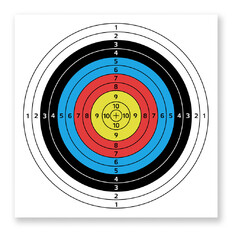 Tarcze łucznicze papierowe inSPORTline Dabbak 60x60cm 10 szt.
