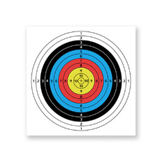 Tarcze łucznicze papierowe inSPORTline Darber 40x40cm 10 szt.